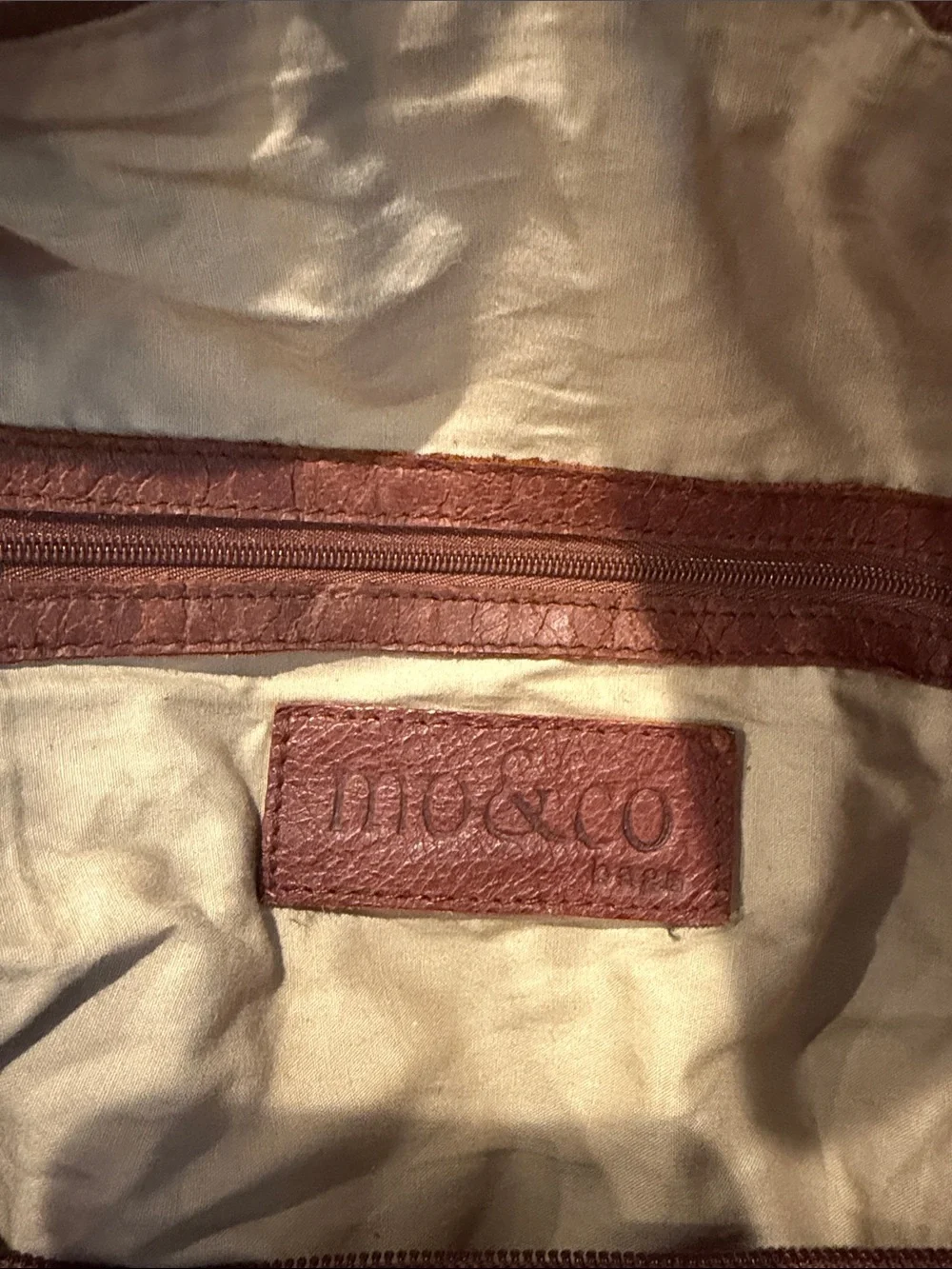 Boho Quilted Red & Orange Shoulder Satchel with Brown Leather Trim